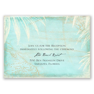 Island Cartography - Reception Card