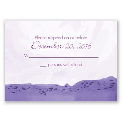 Sweet Sea Horses - Grapevine - Response Card and Envelope