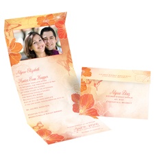 Flowers and Butterflies - Tango - Seal and Send Invitation