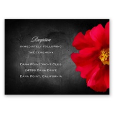 Brilliant Floral - Cherry - Reception Card