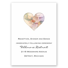 Love for Travel - Reception Card