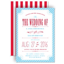 Stars and Pinstripes - Invitation