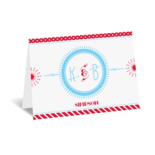 Stars and Pinstripes - Thank You Card