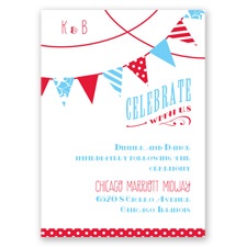 Stars and Pinstripes - Reception Card