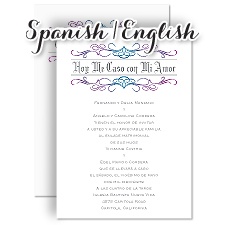 Mi Amor - Navy - Invitation