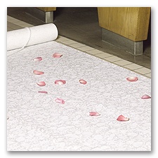 White Lacy Aisle Runner