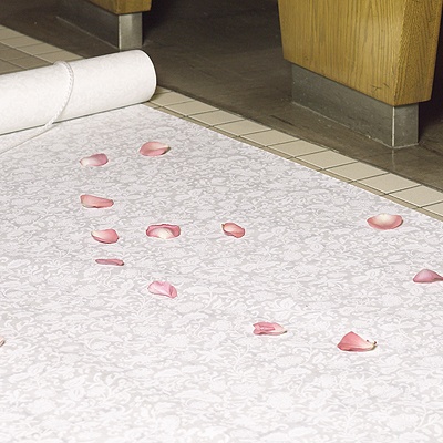 White Lacy Aisle Runner