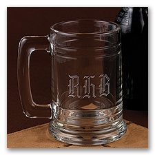 Monogrammed Glass Mug