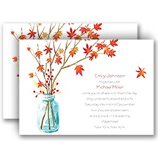 Autumn Arrangement - Invitation
