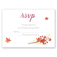 Autumn Arrangement - Response Card