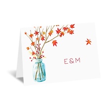 Autumn Arrangement - Thank You Card
