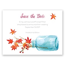 Autumn Arrangement - Save the Date Card