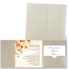 Last of Fall - Gold Shimmer - Pocket Invitation