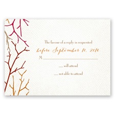 Twigs on Burlap - Bark - Response Card