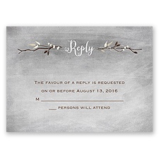 Chalkboard Autumn - Barn Red - Response Card