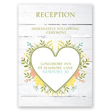 Spring Love - Reception Card