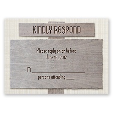 Country Signs - Response Card