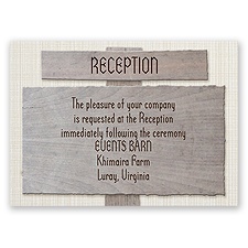 Country Signs - Reception Card
