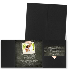 Favorite Photo - Black - Pocket Invitation