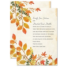 Autumn Hues - Invitation