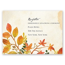 Autumn Hues - Reception Card