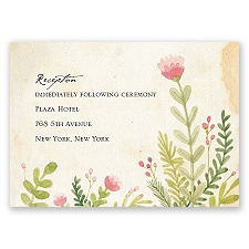 Spring Blossoms - Reception Card