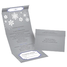 Snowflake Pendents - Seal and Send Invitation