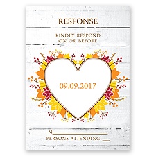 Autumn Love - Response Card