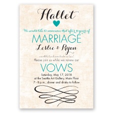 Happy Heart - Vow Renewal Invitation