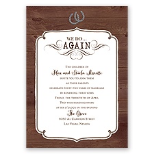 Western Revival - Vow Renewal Invitation