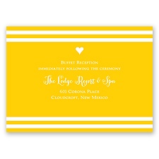 Bold Hearts - Reception Card