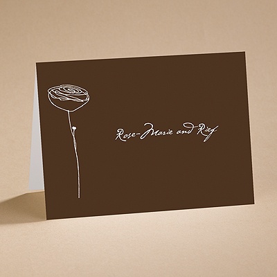 Bloom - (Chocolate) Note Card and Envelope