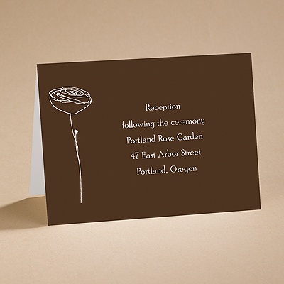 Bloom - (Chocolate) Reception Card