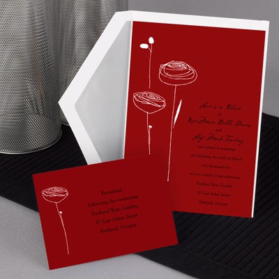 Bloom - (Scarlet) Invitation