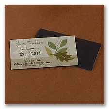 Autumn Leaves Save the Date Magnet