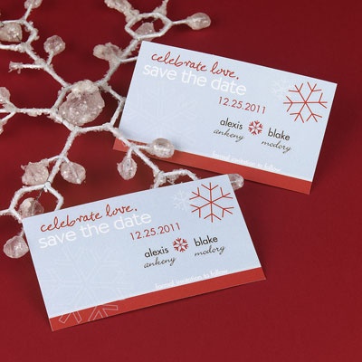 Snowflake - Save the Date Magnet
