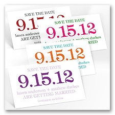 Bold Save The Date Magnet