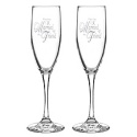 Silver This Day Toasting Flutes