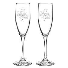 Silver This Day Toasting Flutes