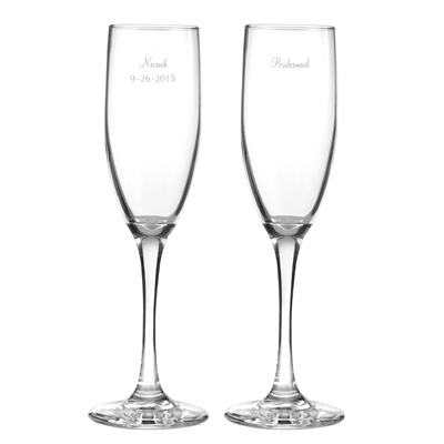 Custom Toasting Flutes