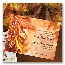 Leaves Background - Save the Date