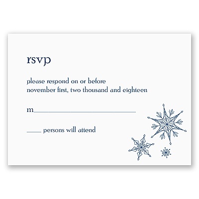 Sensational Snowfall - Respond Card and Envelope