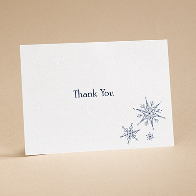 Sensational Snowfall - Thank You Card with Verse and Envelope