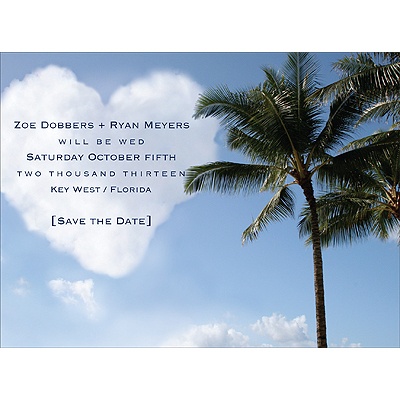 Written in the Sky - Save the Date Card