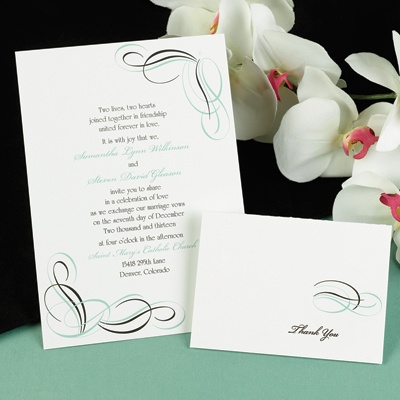 Vintage Swirls - Invitation