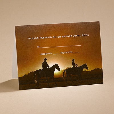 On the Range - Response Card and Envelope
