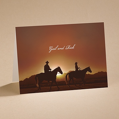 On the Range - Note Card and Envelope