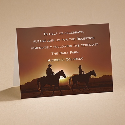 On the Range - Reception Card