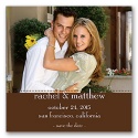 Photo Save the Date Magnet - Chocolate