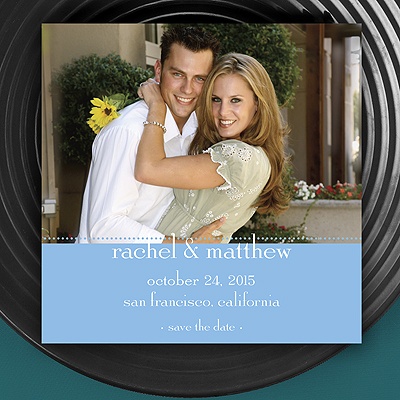Photo Save the Date Magnet - Cornflower